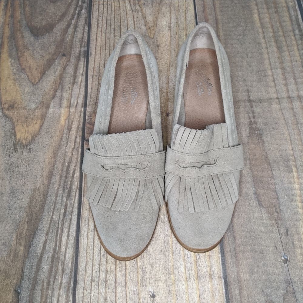 Seychelles Fringe Suede Loafer 9 EUC